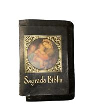 Vintage 1956 Sagrada Biblia Spanish Catholic Leather Bible Dr. Juan Straubinger  picture