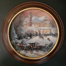 Framed Collector's Plate-All Friends Are Welcome by Thomas Kinkade picture
