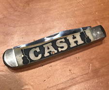 VINTAGE JOHNNY CASH TWO BLADE POCKET KNIFE CASE XX 6254 SS WITH SHEATH picture
