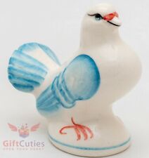 Russian Gzhel porcelain bird Dove Pigeon figurine handmade picture
