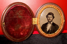 1/9th size Daguerreotype case, with Tintype, Berg 2-109 picture