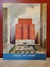 1953 William Penn Hotel Menu Pittsburgh Pennsylvania Ephemera Beautiful Cover picture