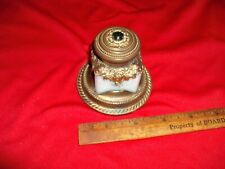 Amazing late 1800's Victorian ornate jeweled inkwell picture