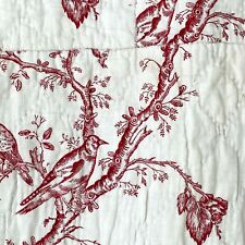 Antique Toile Fabric Bed Curtain French Chinoiserie Design 18th century c1760 picture