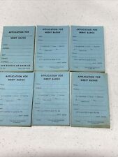 6 Vintage BOY SCOUTS OF AMERICA Application for MERIT BADGE CARD BSA Award picture
