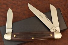 QUEEN CUTLERY CO MADE IN USA 1993 BROWN WINTERBOTTOM DELRIN STOCKMAN KNIFE 9160 picture
