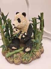 Vintage Panda & Baby In Bamboo Field Table Lamp BB picture