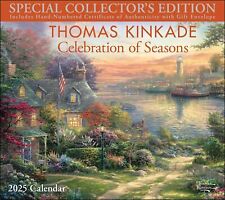 THOMAS KINKADE - CELEBRATION OF SEASONS - 2025 DELUXE WALL CALENDAR - 889128 picture