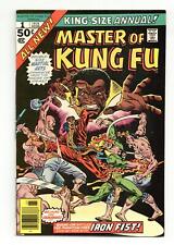 Master of Kung Fu Annual #1 FN 6.0 1976 1st meeting Shang-Chi and Iron Fist picture