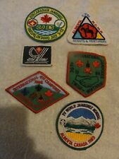 Lot of Vintage BOY SCOUTS Canada Camp Badges Patches 1980s Jamboree Camporee picture