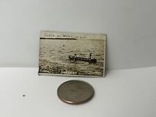 Antique Photo Of Mille Lacs Lakes, Row Boat , Tiny Photo  picture