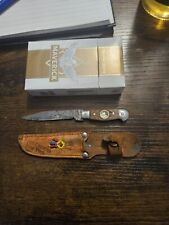Vintage Cavern New York Japan Mini Compass Fixed Blade Knife picture
