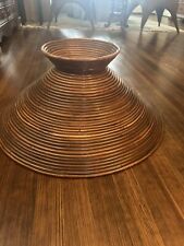 mid century Reeded lamp shade can be used on a floor lamp or chandelier picture