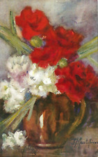 Raphael Tuck & Son. Oilette. 'Carnations.' Mrs. Claude Montefiore, Artist. UNP. picture