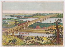 RAILROAD NEW YORK & PHILADELPHIA NEW LINE BOUND BROOK ROUTE CIRCA 1876 AD CARD picture