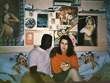 1990s Pretty Beautiful Young Woman and Guy Portrait Vintage Photo picture