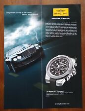2010 Breitling Bentley GMT Chronograph Watch Art Bentley Car Vintage Print Ad  picture