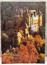 Postcard Burg Eltz Medieval Castle Moselle Koblenz Trier Germany Aerial View picture