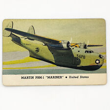 1940s Leaf Card-O Aeroplane Card Martin PBM-1 Mariner Series C United States WW2 picture
