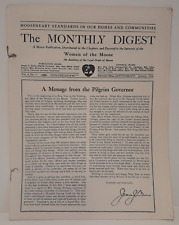 The Monthly Digest Women of The Moose Official Bulletin January 1936 8 Full Page picture