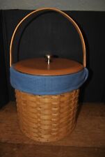 Longaberger Basket Ice Bucket With Blue Liner 2003 SK picture
