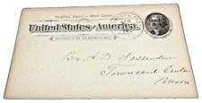 APRIL 1898 BOSTON & MAINE B&M BOSTON & TROY RPO HANDLED POST CARD  picture
