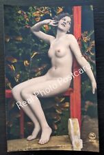 Rare Original French Hand Tinted Nude Real Photo Postcard PC Paris #2152 RPPC picture