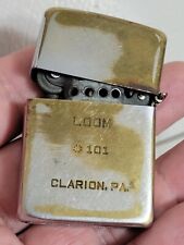 Vtg 1937-1950 Zippo Lighter LOOM Loyal Order Moose #101 Clarion PA 22-Hole RARE picture