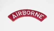 ORIGINAL CUT-EDGE, FULLY EMBROIDERED WW2 AIRBORNE ENGINEER PATCH TAB picture