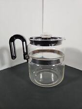 Vintage Gemco Brand Percolator Carafe Coffee Pot Heat Resistant Glass Black picture
