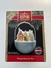 Hallmark Keepsake Ornament • Bringing Home The Tree • 1991 • Magic • Christmas picture