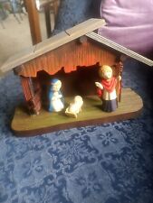 Vintage ANRI Toriart 3pc Nativity Set Crèche Manger Mary Joseph Baby  Ferandiz picture