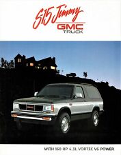 1989 GMC S-15 Jimmy Sierra High Sierra Gypsy Timber-Line Truck Sales Brochure picture