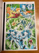 SILVER SURFER ANNUAL 1997 ART original color guide HALF SPLASH BATTLE PAGE cool picture
