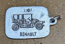 Old vintage Charm 1907 Renault Buggy Car, Silver Colored  picture