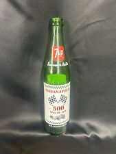 Vintage 7-UP INDY 500 May 28, 1978 Green Glass 16 OZ Pop Bottle w/Winner's List picture