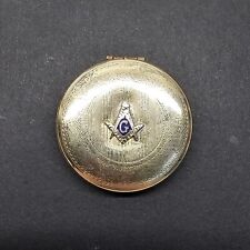 10k Gold Masonic Watch Fob/Locket 24.33mm 5.1g picture