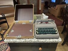 Vintage Used Green Smith-Corona Silent Portable Typewriter with Case picture