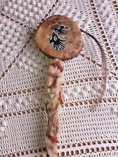 Native American Indian Tom Tom HandHeld POW WOW Shaker Noise Dance Maker Rawhide picture