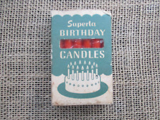 Standard Oil Superla Candles Birthday vintage NIB Red 12 Pack picture
