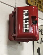 Red fire alarm ALLEN Industrial Emergency Call Box TELEPHONE  picture