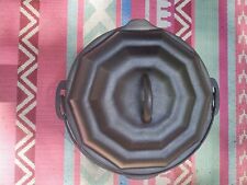 Vintage Nuydea Cast Iron Dutch Oven with Spider Web Lid Rare picture