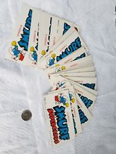 SMURF SUPERCARDS 35 TRADING CARD SET 1982 TOPPS Peyo vintage Smurfette  picture