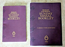 1962 Roman Catholic Sunday Missal Booklet  Lot (LARGE PRINT & Normal Print) picture