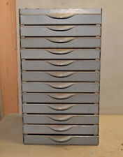 Vintage 12 drawer Equipto jeweler watchmaker parts cabinet hardware chest tool picture