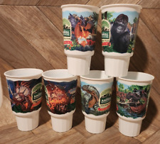 Vintage 1998 Mcdonalds Walt Disney World Animal Kingdom opening set of 6 cups picture