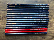 Dixon Pencils Lot of 16 - Blue 9910-B - 2210-B - 2210-R - 350 picture