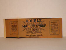 Double Hop Malt Syrup Label Manitowoc WI picture