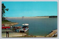Mississinewa Reservoir Near Peru Marion Wabash Indiana Vintage Unposted Postcard picture