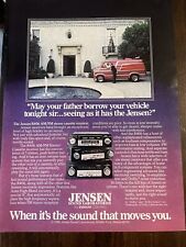 1980 Jensen R406 Car Stereo VTG 80s PRINT AD AM/FM Cassette  Custom  Van picture